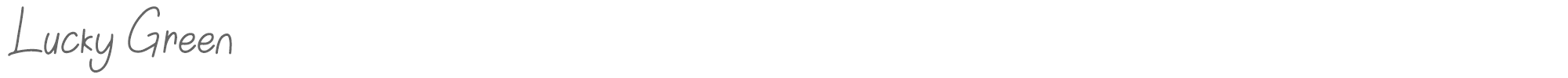 Lucky Green Lucky Green.otf font preview